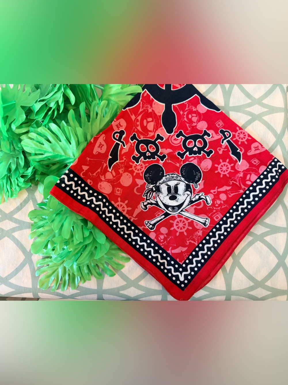 10/$25 • Disney Cruise Line Mickey Mouse Pirate Night Bandana